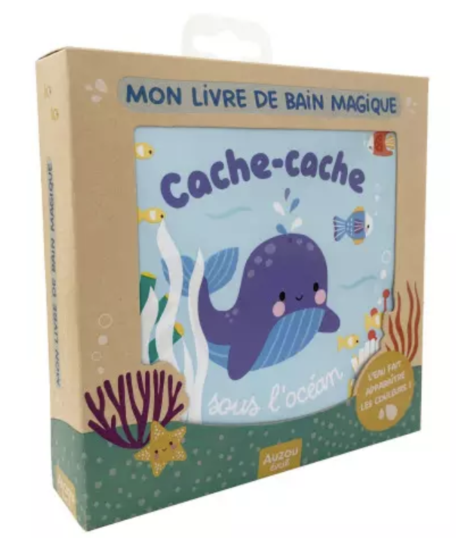Mon livre de bain magique - Cache cache sous l'océan