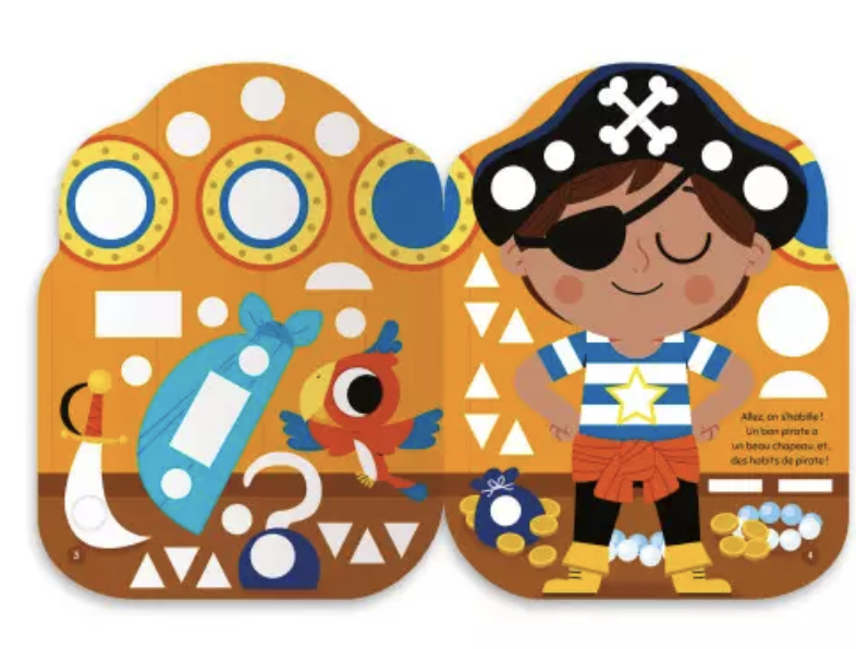 L'aventure de petit pirate - Gommettes formes