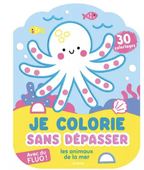 Coloriages fluo - Les animaux de la mer