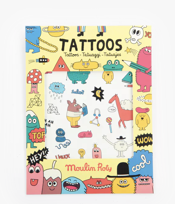 Set de tattoos Moulin Roty - Différents modèles