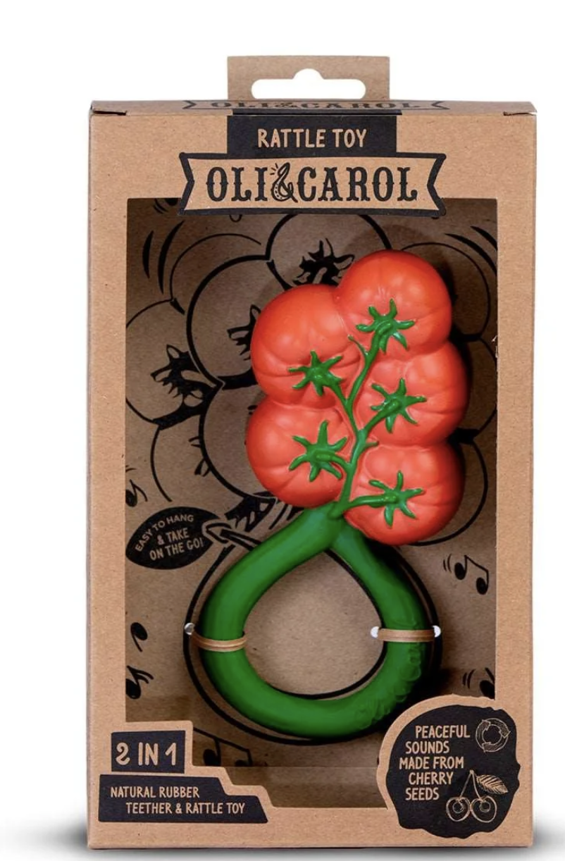 Anneau de dentition - Hochet - Tomato