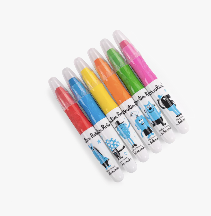 6 crayons multi-surfaces - Les Schmouks