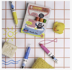 6 crayons multi-surfaces - Les Schmouks