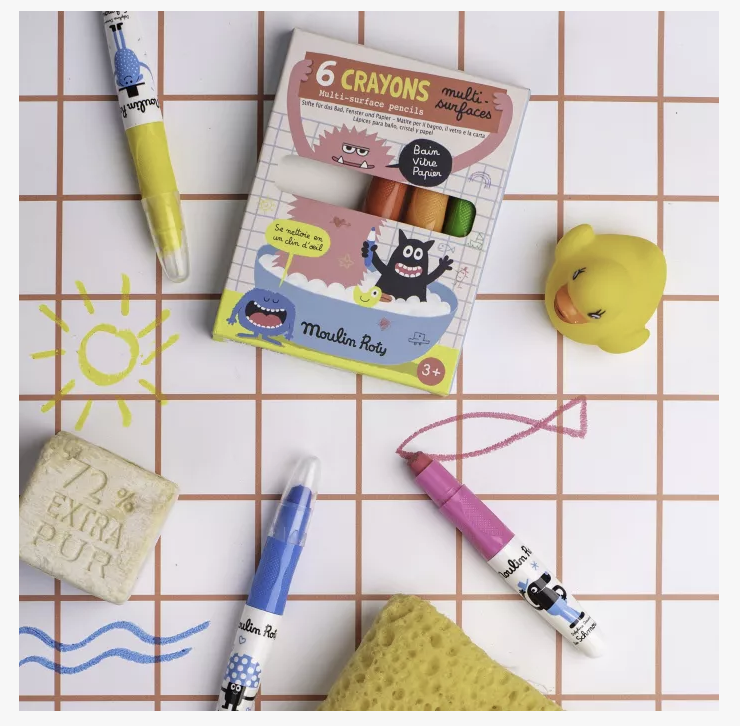 6 crayons multi-surfaces - Les Schmouks