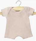 Babies - Body shorty en maille côtelée rose orchidée