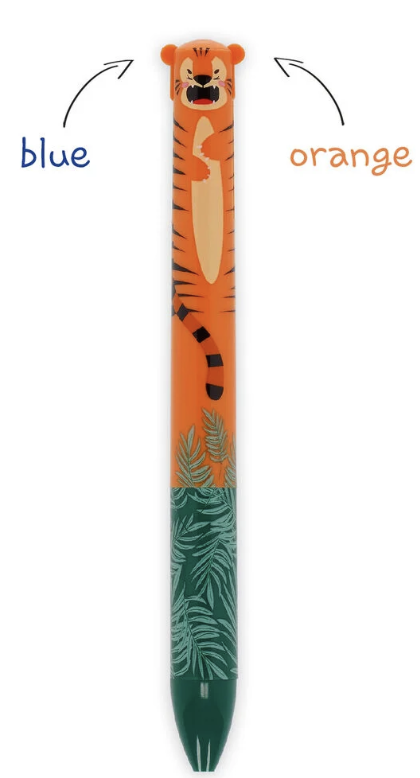 Stylo à bille deux couleurs - Tigre