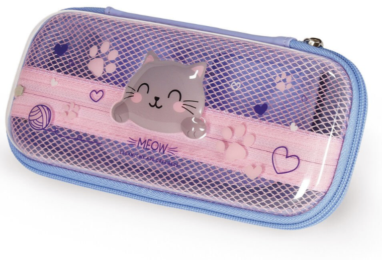 Trousse transparente rigide - Kitty