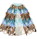 Déguisement - Cape sequins bleu 5th avenue - T 4/6 ans