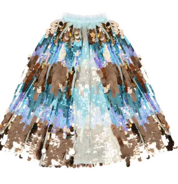 Déguisement - Cape sequins bleu 5th avenue - T 4/6 ans