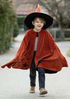 Déguisement - Cape de sorcier d'automne avec chapeau - T 4/6 ans
