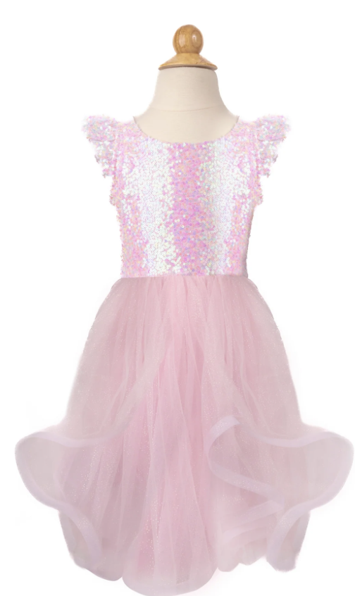 Déguisement - Robe paillettes rose Twirl - T5/6 ans