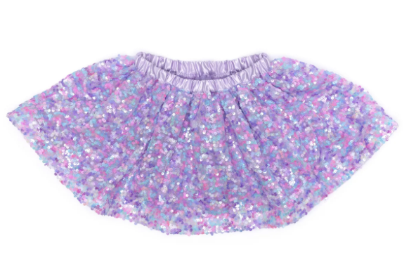 Déguisement - Jupe à paillettes Lilas - Purple Party - T 4/6 ans