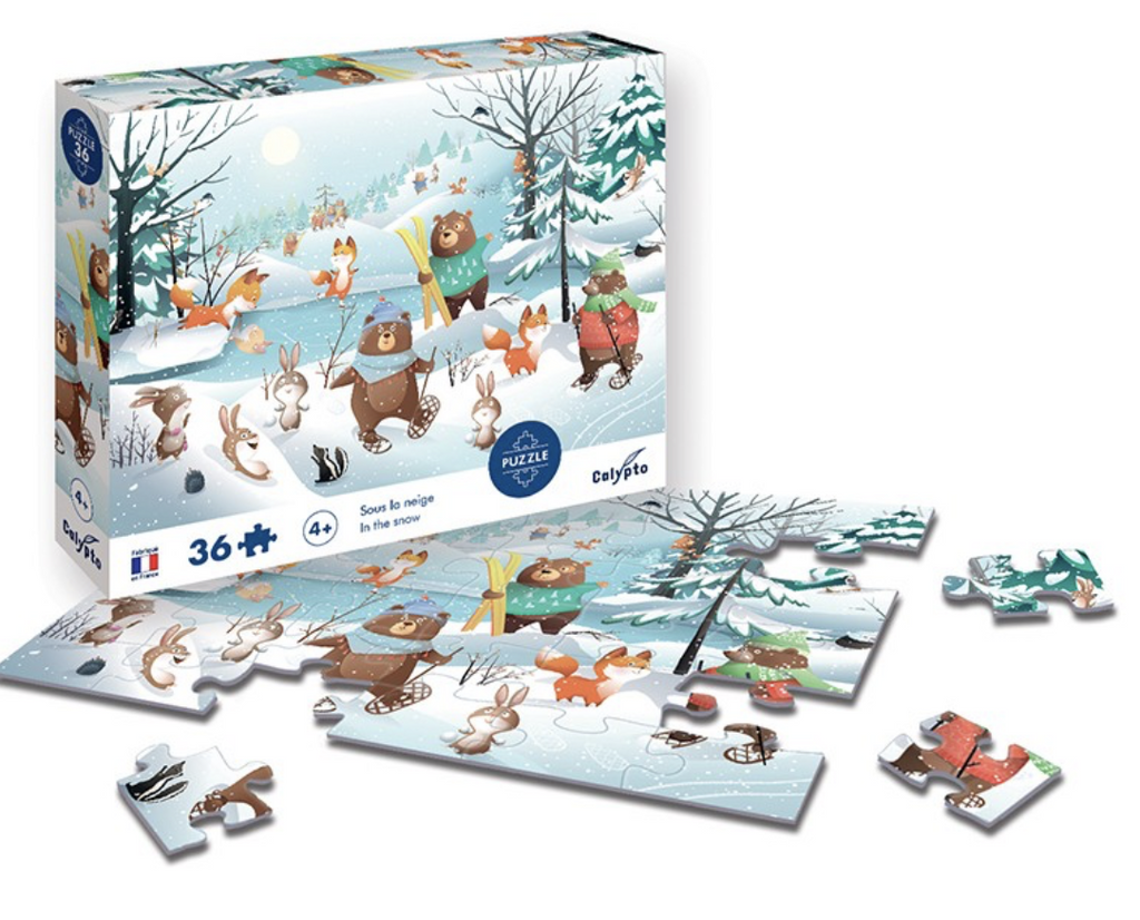 Puzzle - Sous la neige - 36 pièces