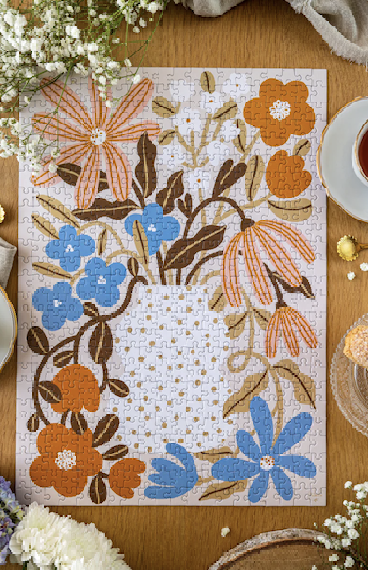 Puzzle - Myosotis & Capucine 500 pièces