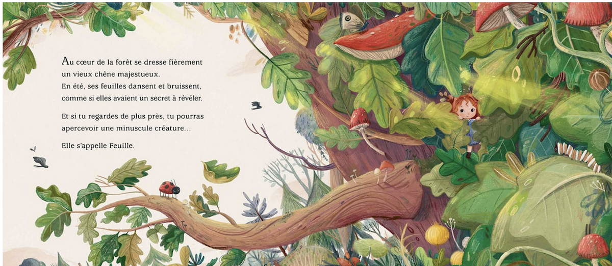 Livre - Feuille la petite fée des forêts