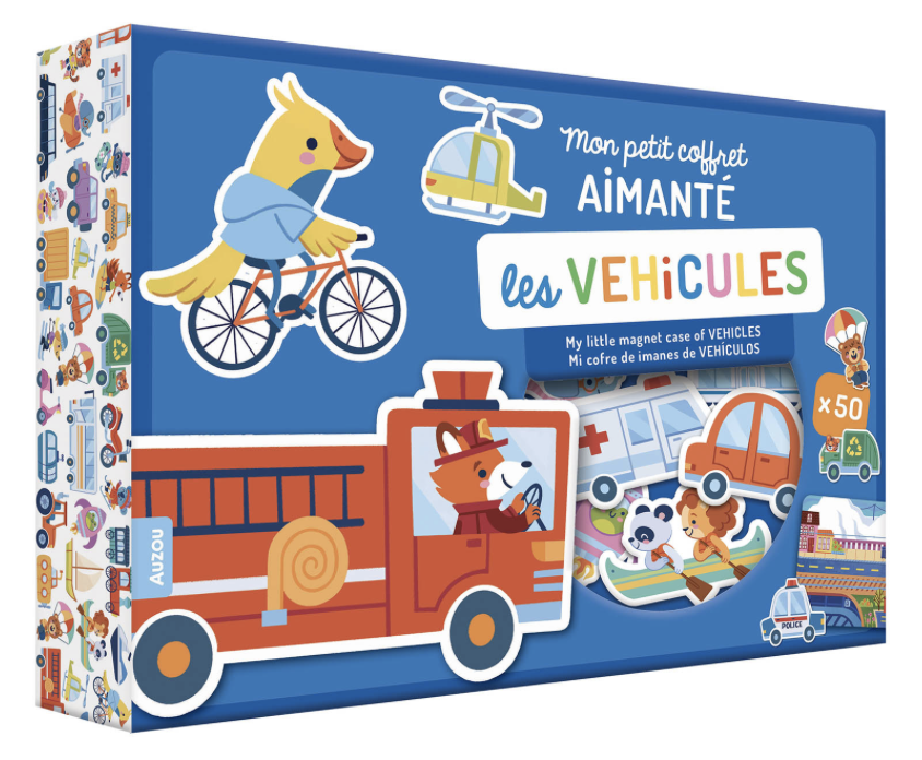 Mon petit coffret aimanté - Les véhicules