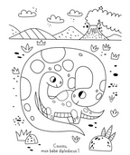 Mes planches d'artiste à colorier - Super colos dinosaures