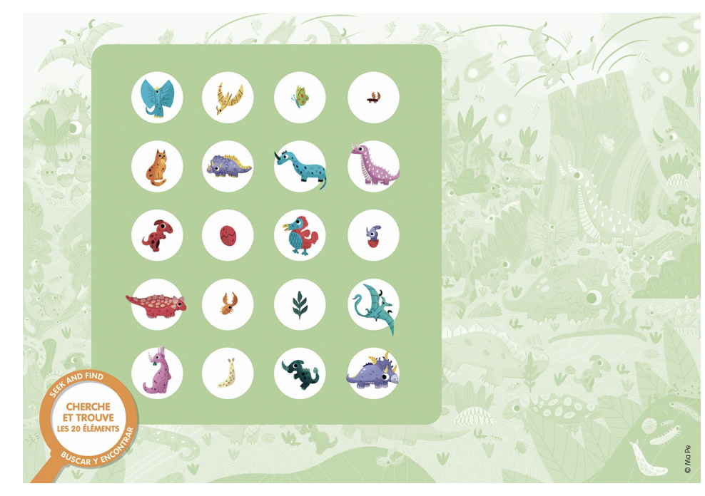 Puzzle - Cherche et trouve - Dinosaures