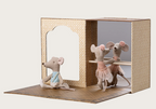 Studio de danse avec petite soeur et petit frère, Souris
