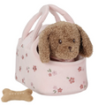 Peluche chien avec son sac - Jackie