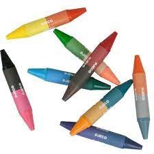 8 crayons de cire