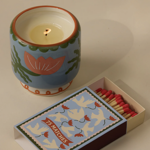 Bougie Adopo en céramique - Cactus flower