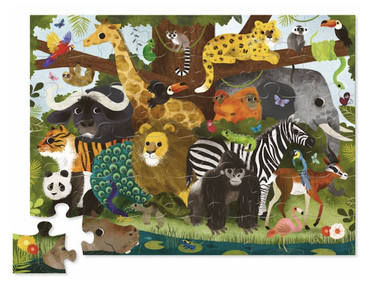 Puzzle - Les amis de la jungle 36 pièces