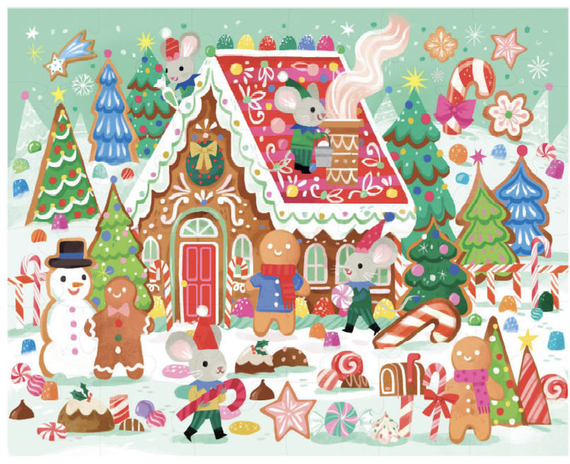 Puzzle - La maison pain d'épices 36 pièces