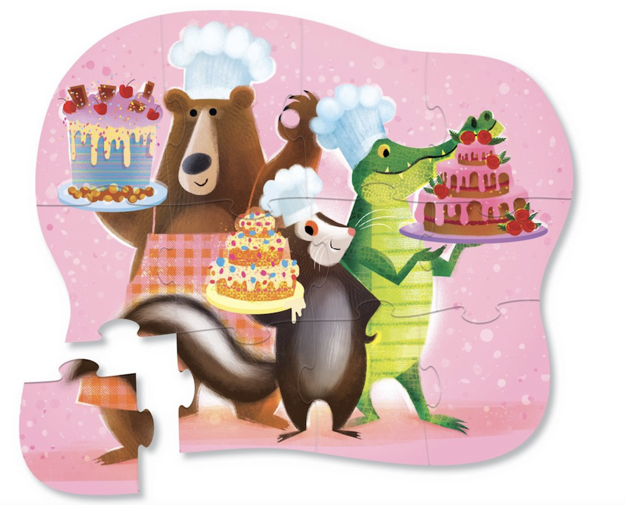 Puzzle - Friandises sucrées 12 pièces