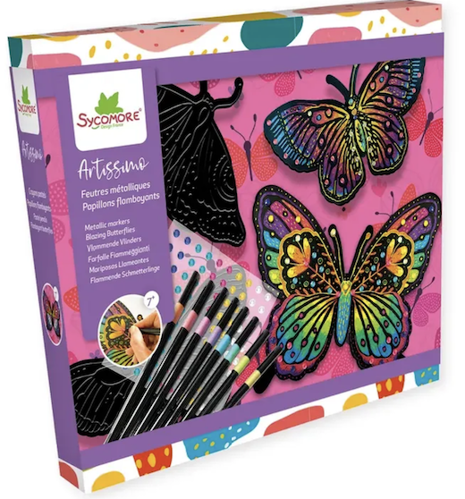 Artissimo - Feutres métallisés - Papillons flamboyants