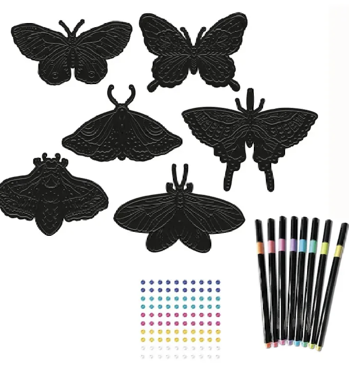 Artissimo - Feutres métallisés - Papillons flamboyants