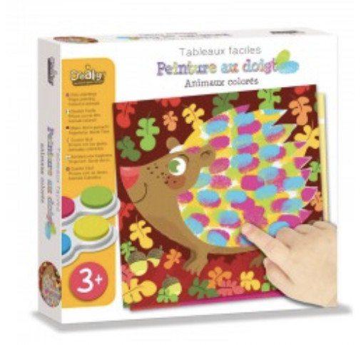 Peinture au doigt - Animaux colorés