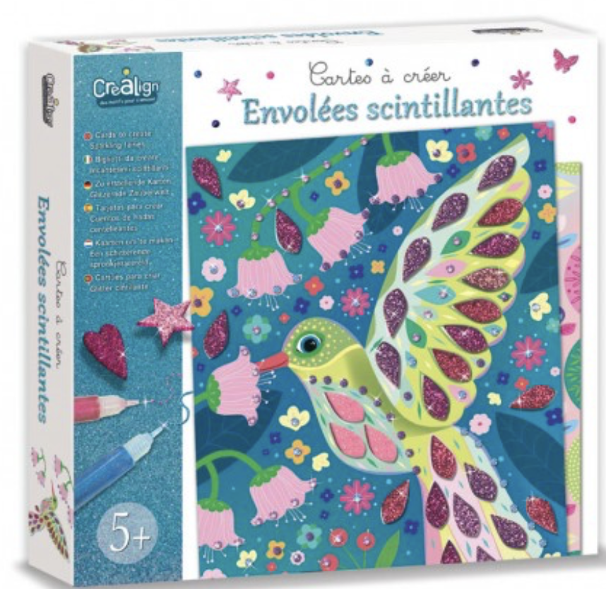 Cartes à créer - Envolées scintillantes