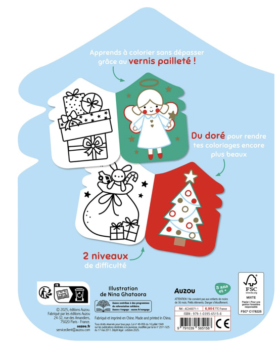 Je colorie sans dépasser - Noël