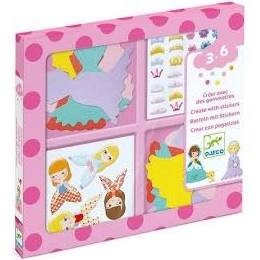 Créer avec des gommettes - Princesses