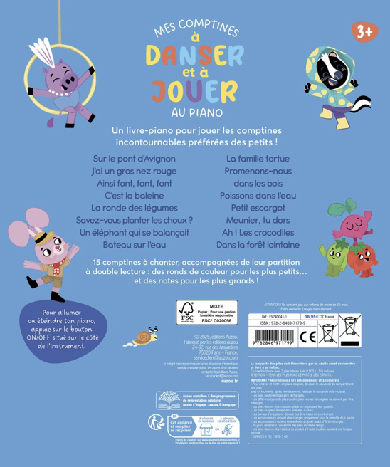 Mon livre piano - Mes comptines à chanter et à jouer au piano