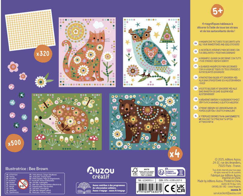 Mon coffret d'artiste - Mes animaux en strass