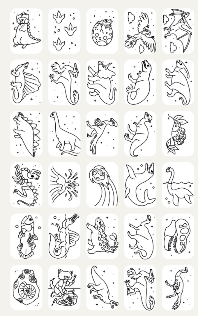 Recharges Kidydraw - Galaxie et Dinosaures
