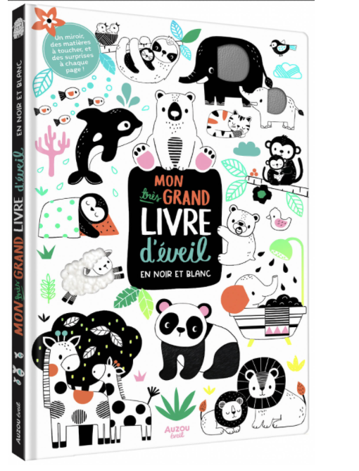 Mon Grand livre d'éveil en noir et blanc