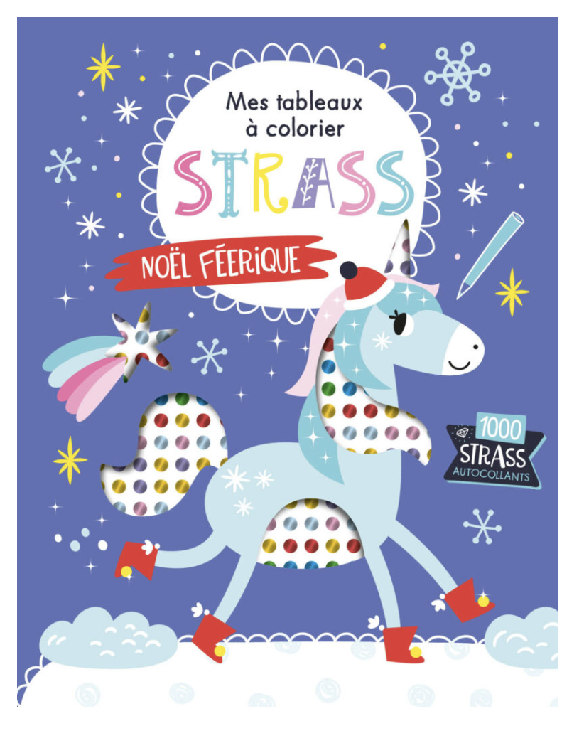 Mes tableaux à colorier Strass - Noël Féerique