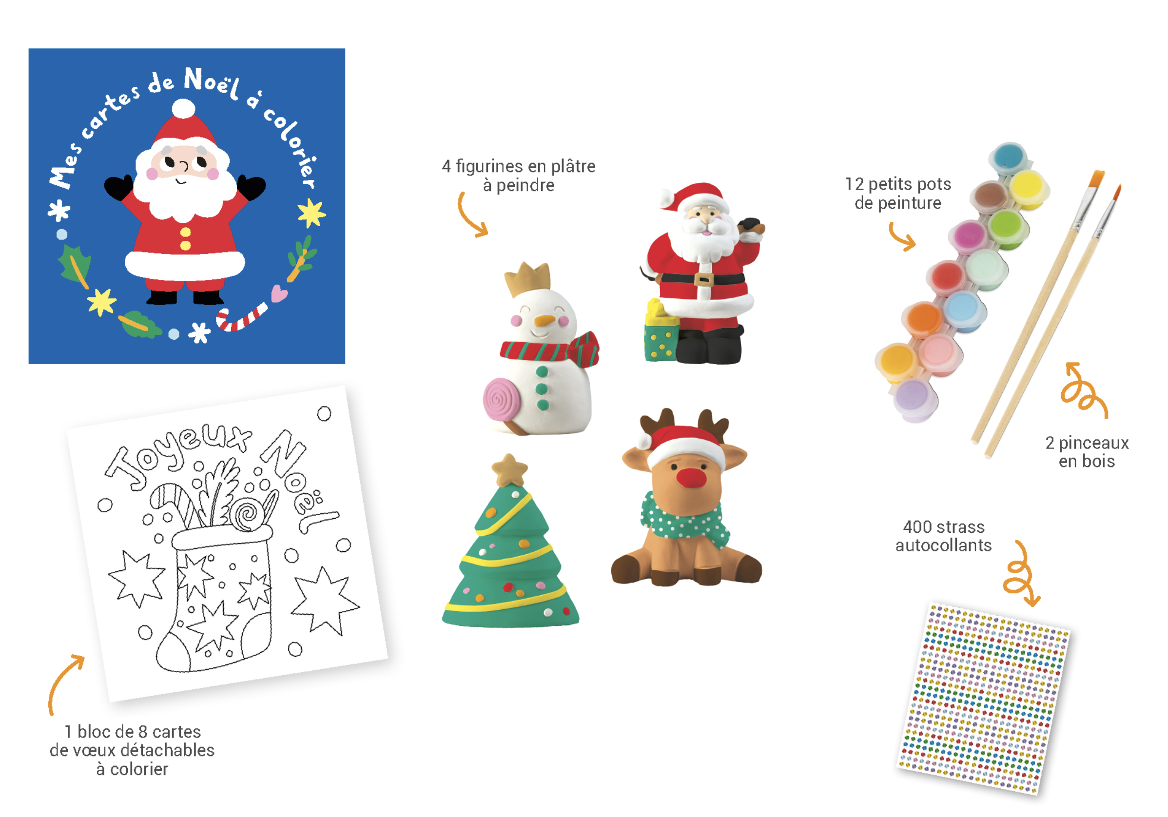 Mes jolies figurines de Noël à peindre