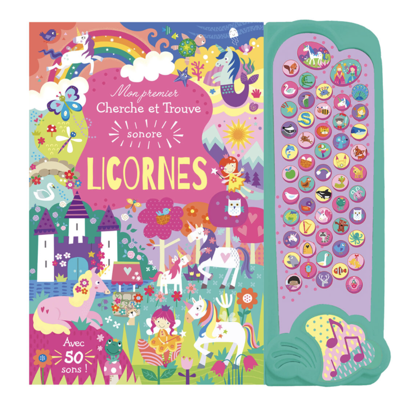 Mon premier cherche et trouve sonore -  Licornes
