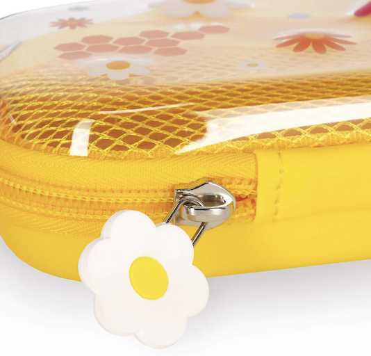 Trousse transparente rigide - Abeille