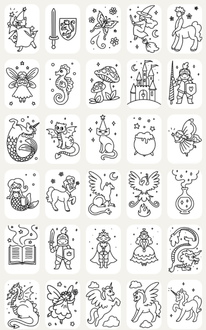 Recharges Kidydraw - Once upon a time/Animals