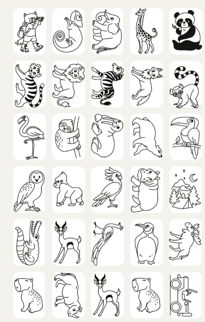 Recharges Kidydraw - Once upon a time/Animals