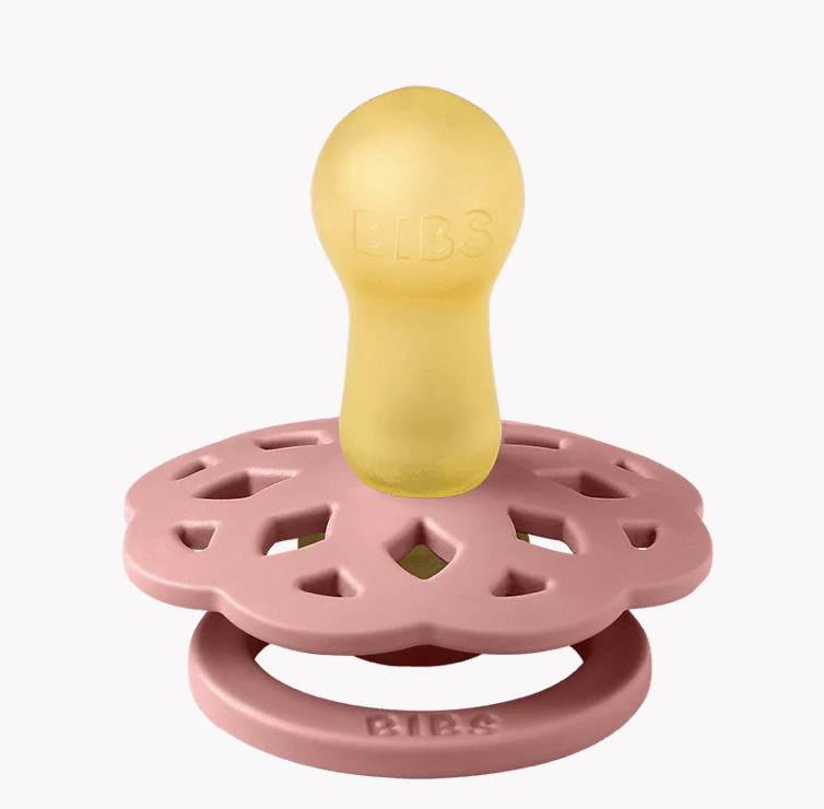 Pack 2 tétines Bibs Bohème ronde - Taille 2 - ( Dusty pink / Elderberry )