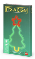 Enseigne lumineuse effet néon - Arbre de Noël