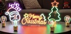 Enseigne lumineuse effet néon - Santa Clause