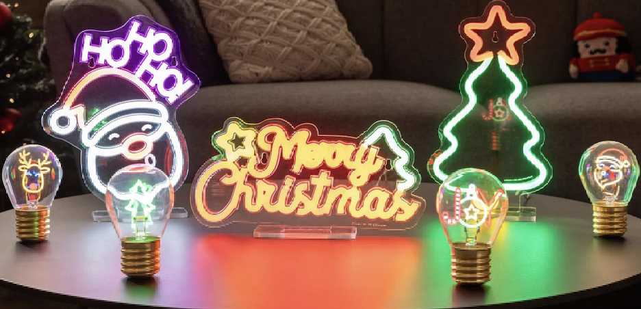 Enseigne lumineuse effet néon - Merry Christmas