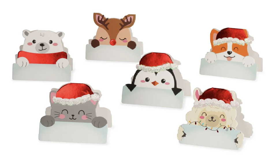 Set de 12 Marque-Places de Noël